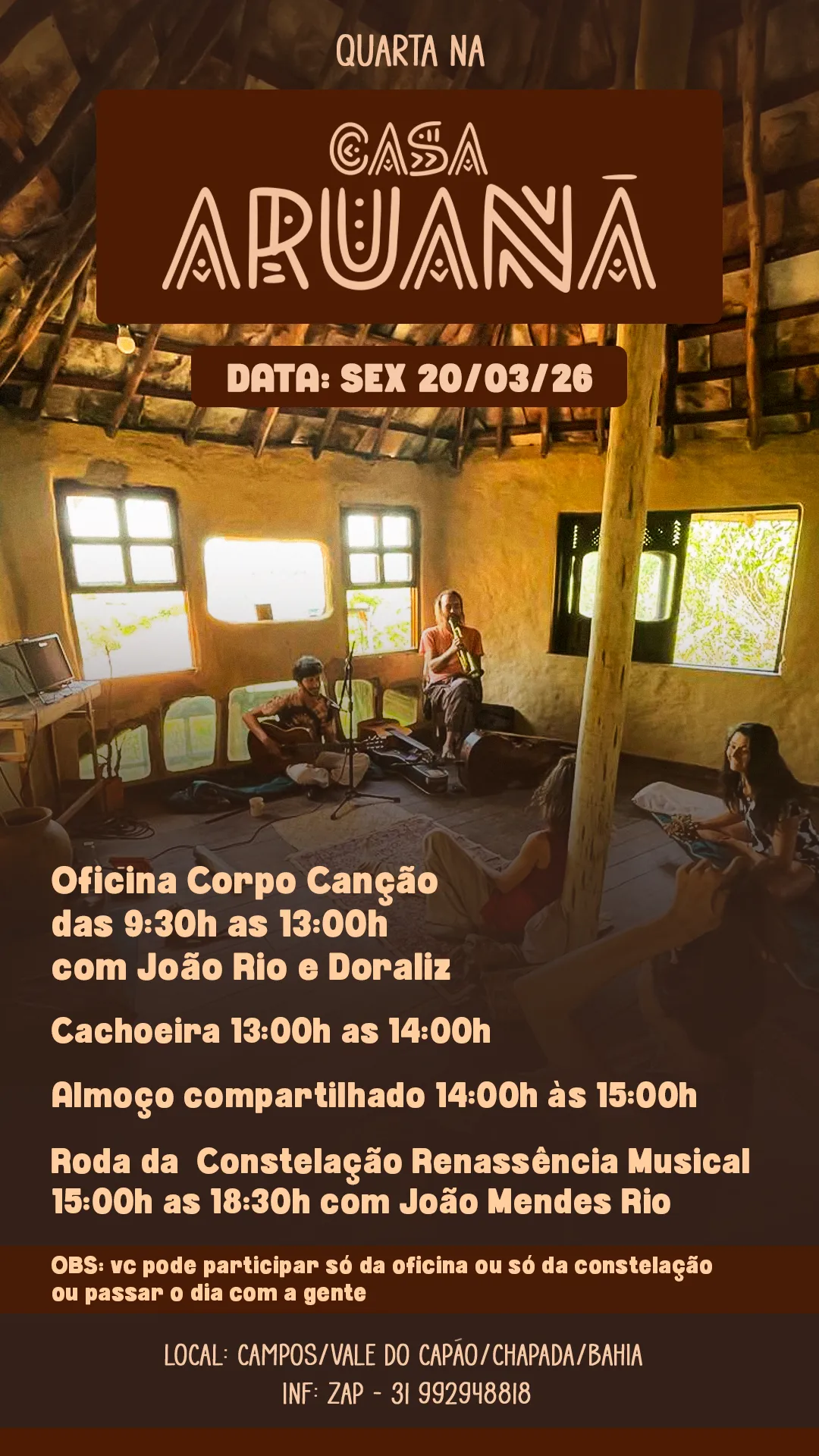 Flyer da Sexta Aruan&atilde;